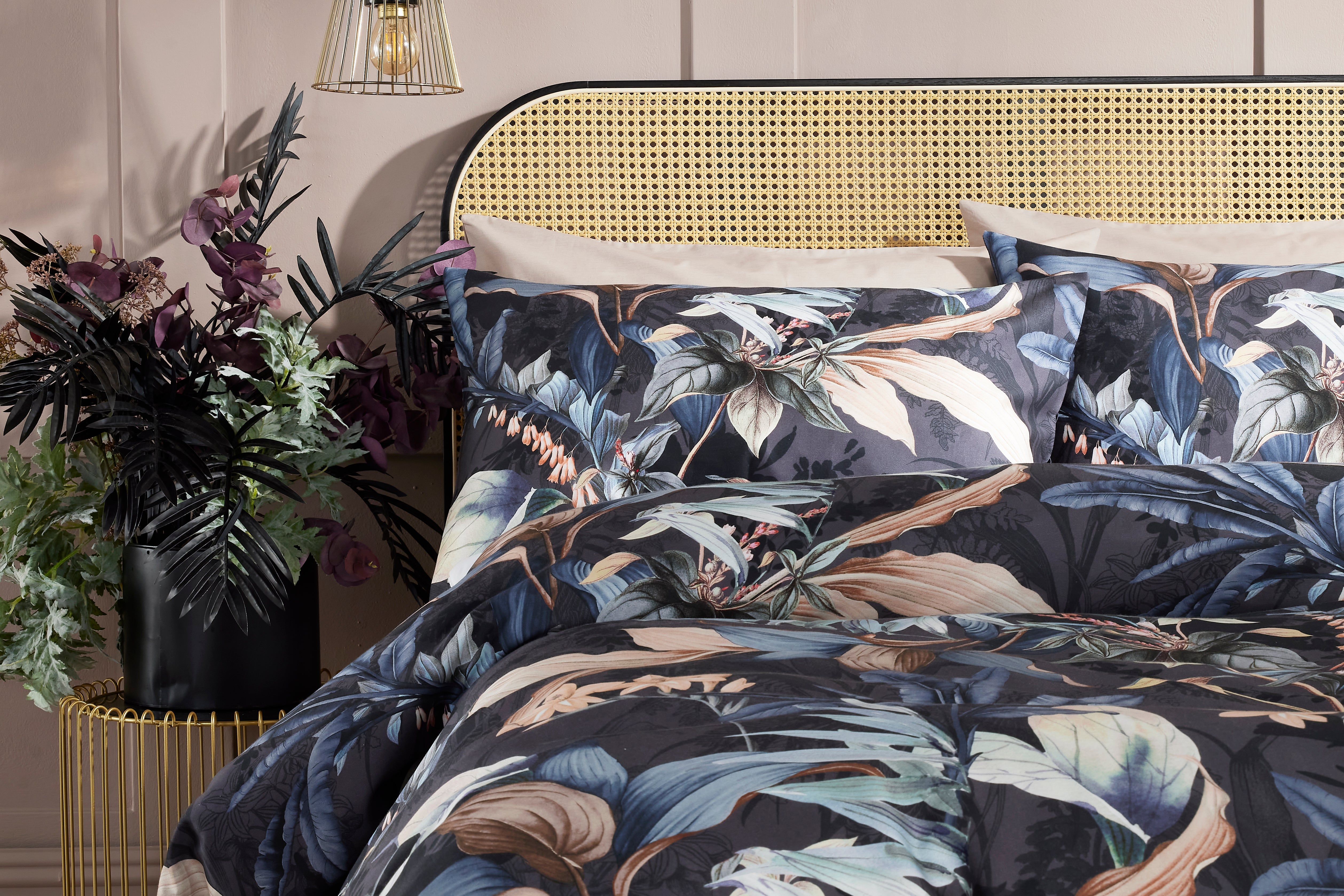 Vantona Home - Carlotta - bedding - floral bedding - bed linen - bed shets - duvet cover - blue bedding - multi bedding