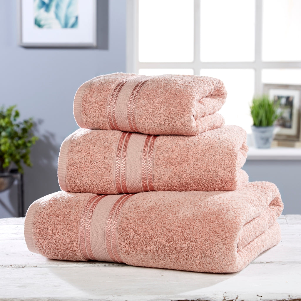 Dusky pink plain dye towel Vantona
