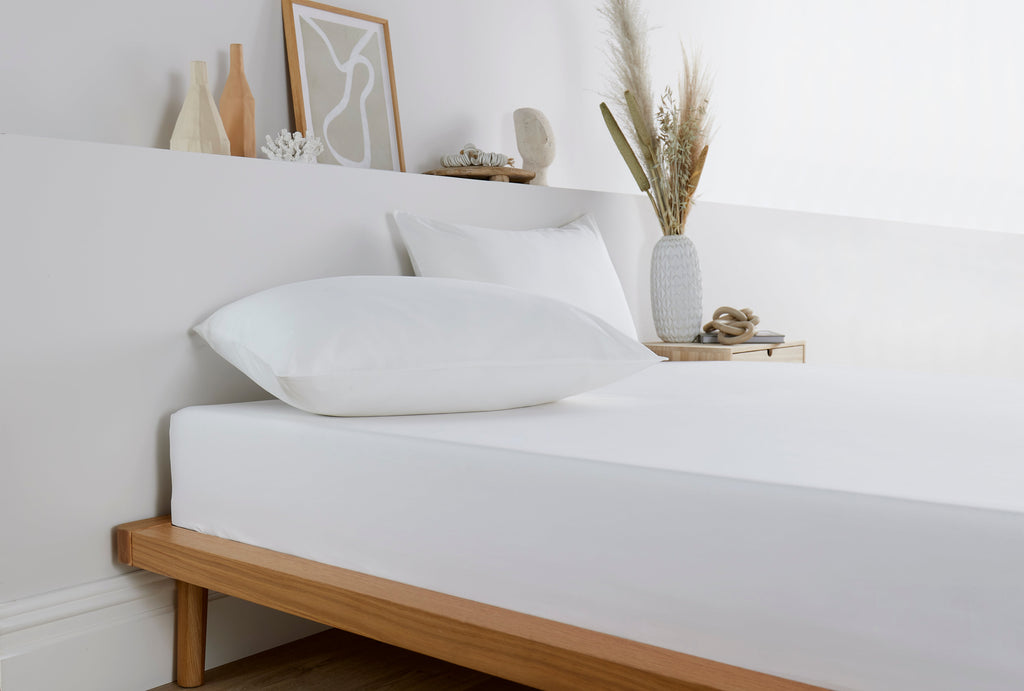 vantona home - cream plain bedding - plain bedding - bedding sheet - fitted sheet - pillowcase - white bedding
