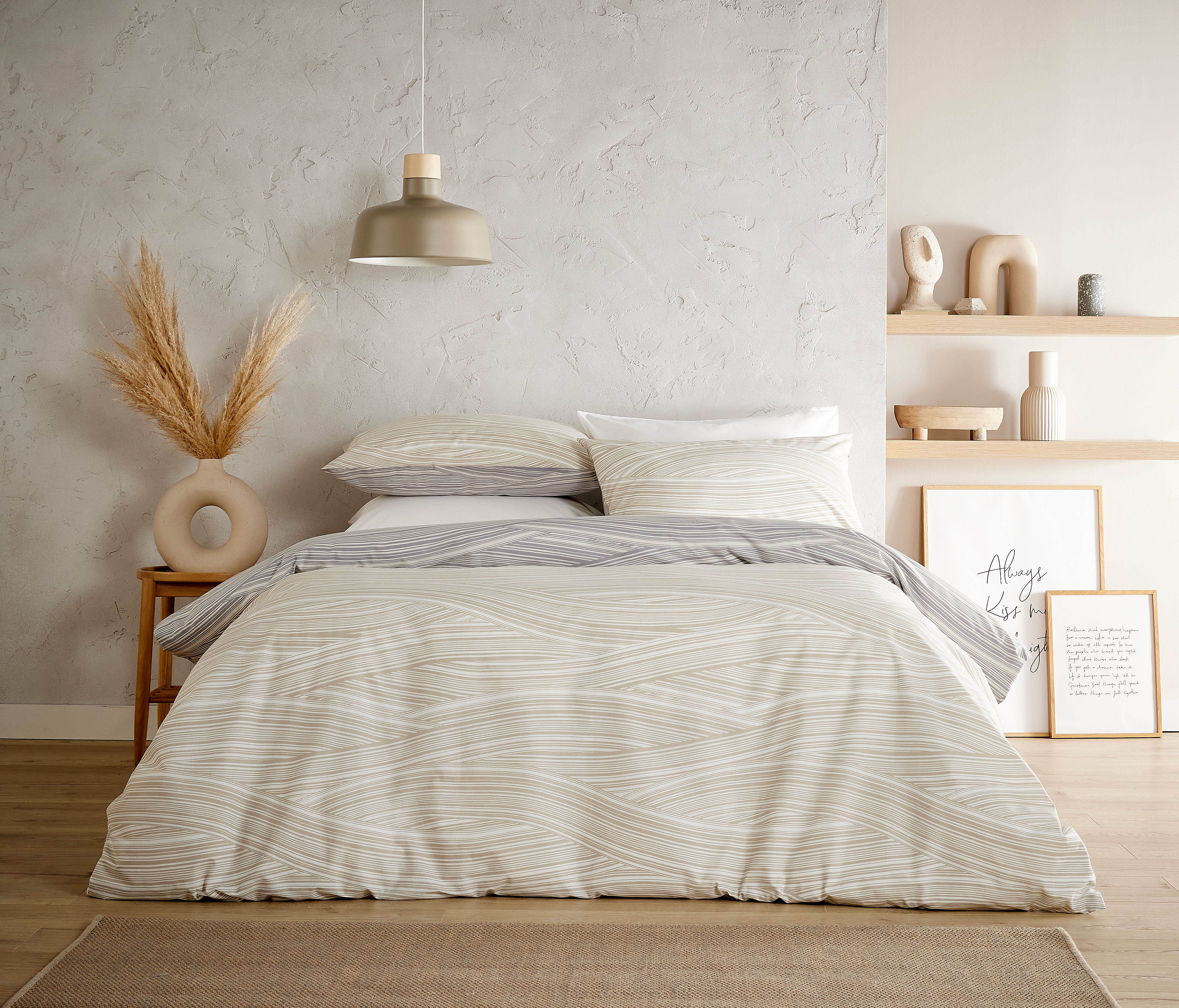 Beige bedding - netural bedding - luxury bedding - vantona bedding - duvet cover 