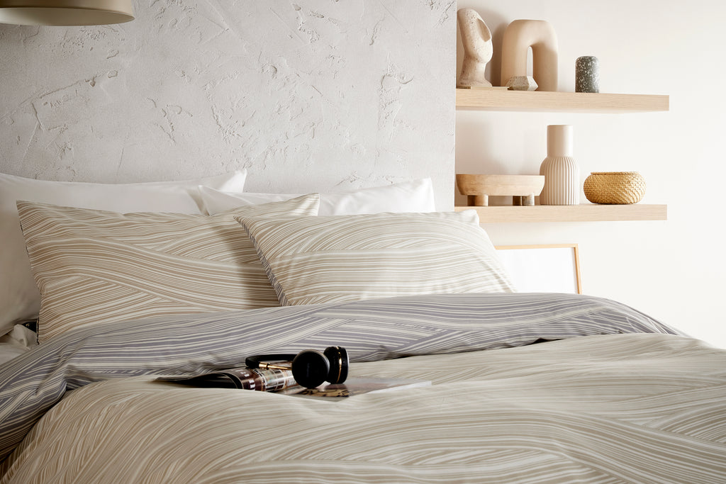 Beige bedding - netural bedding - luxury bedding - vantona bedding - duvet cover 