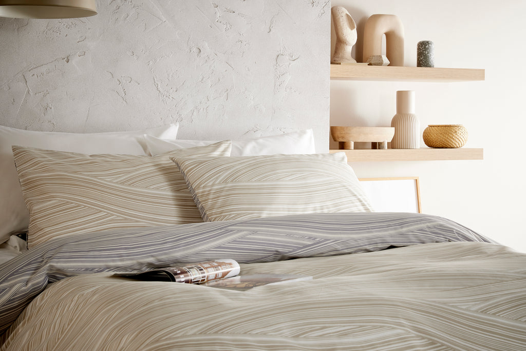 Beige bedding - netural bedding - luxury bedding - vantona bedding - duvet cover 