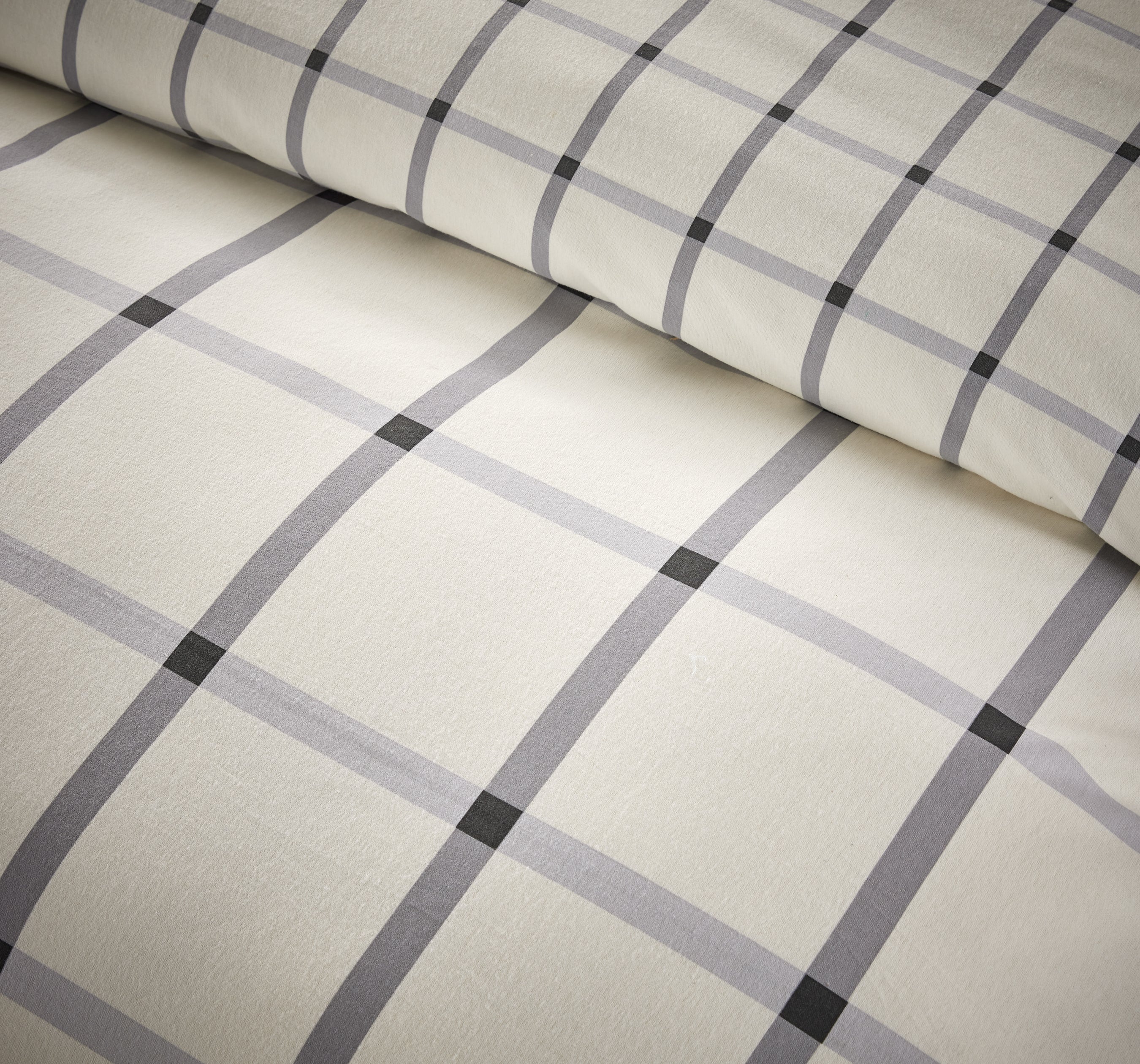 Vantona Home - Brushed Plaid - Bedding - Bed linen - stripe bedding - grey bedding 0 duvet cover - boy bedding(1)